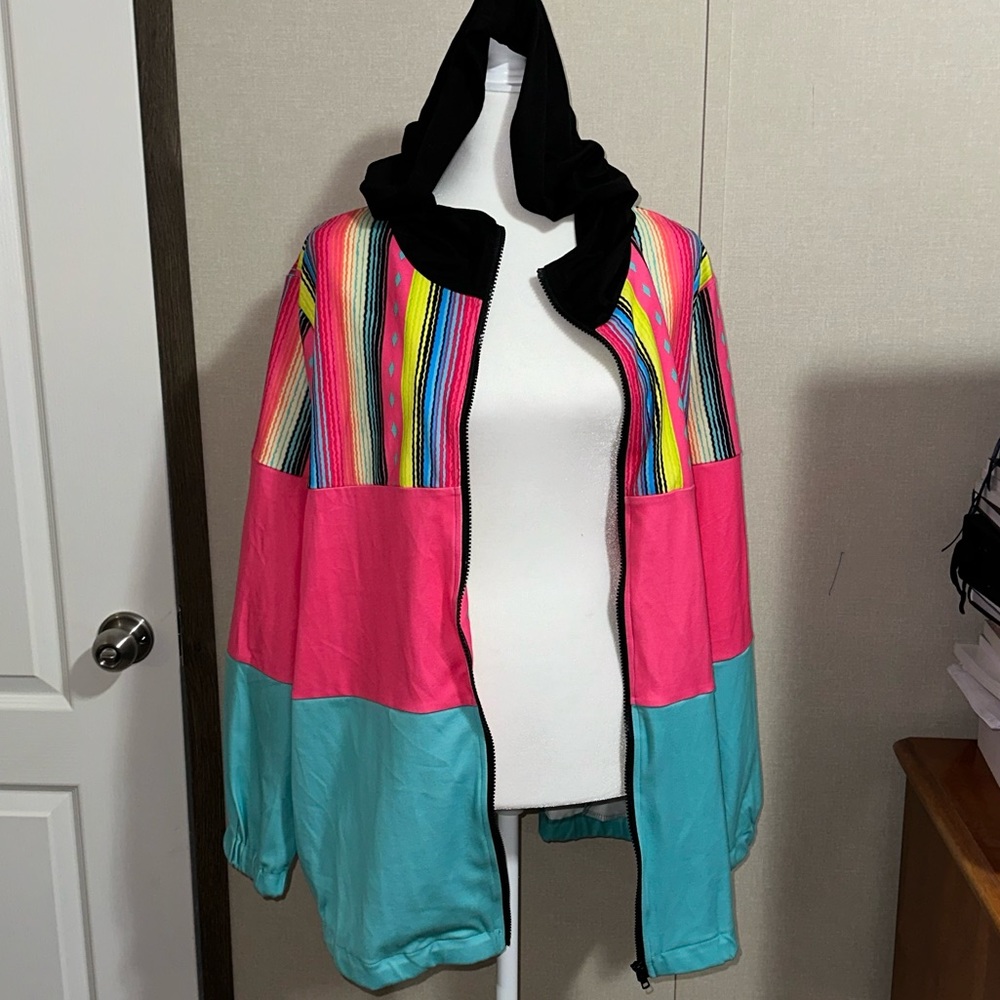 Southern stitch zip up jacket